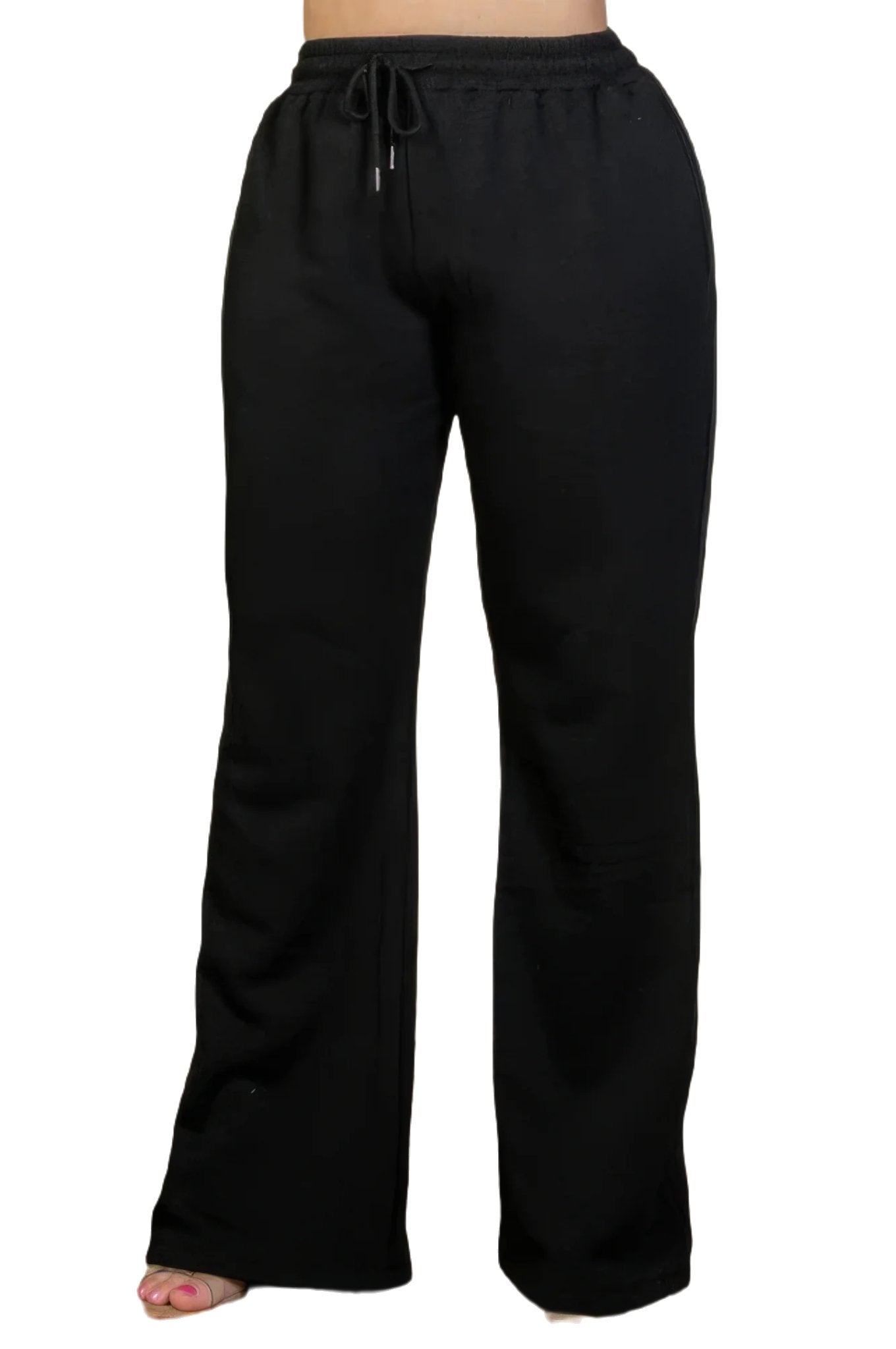 Plus Size Drawstring Waist Slant Pocket Sweatpants - PureLove Designs LLC