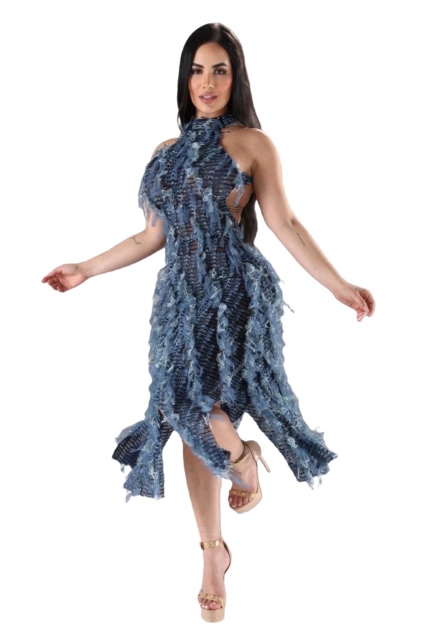Halter Ruffled Dress - PureLove Designs LLC