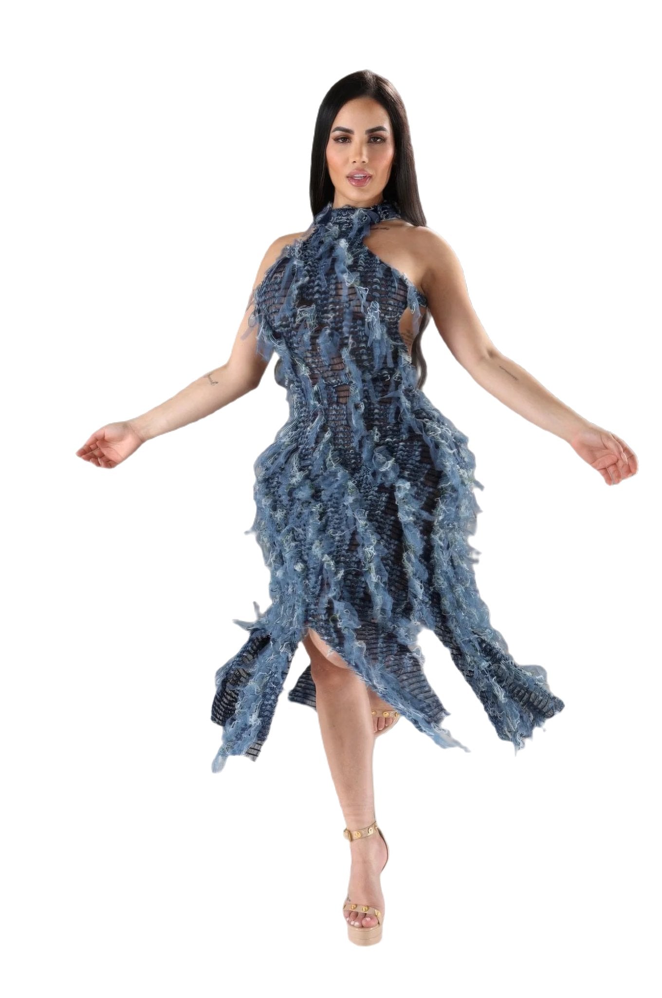 Halter Ruffled Dress - PureLove Designs LLC