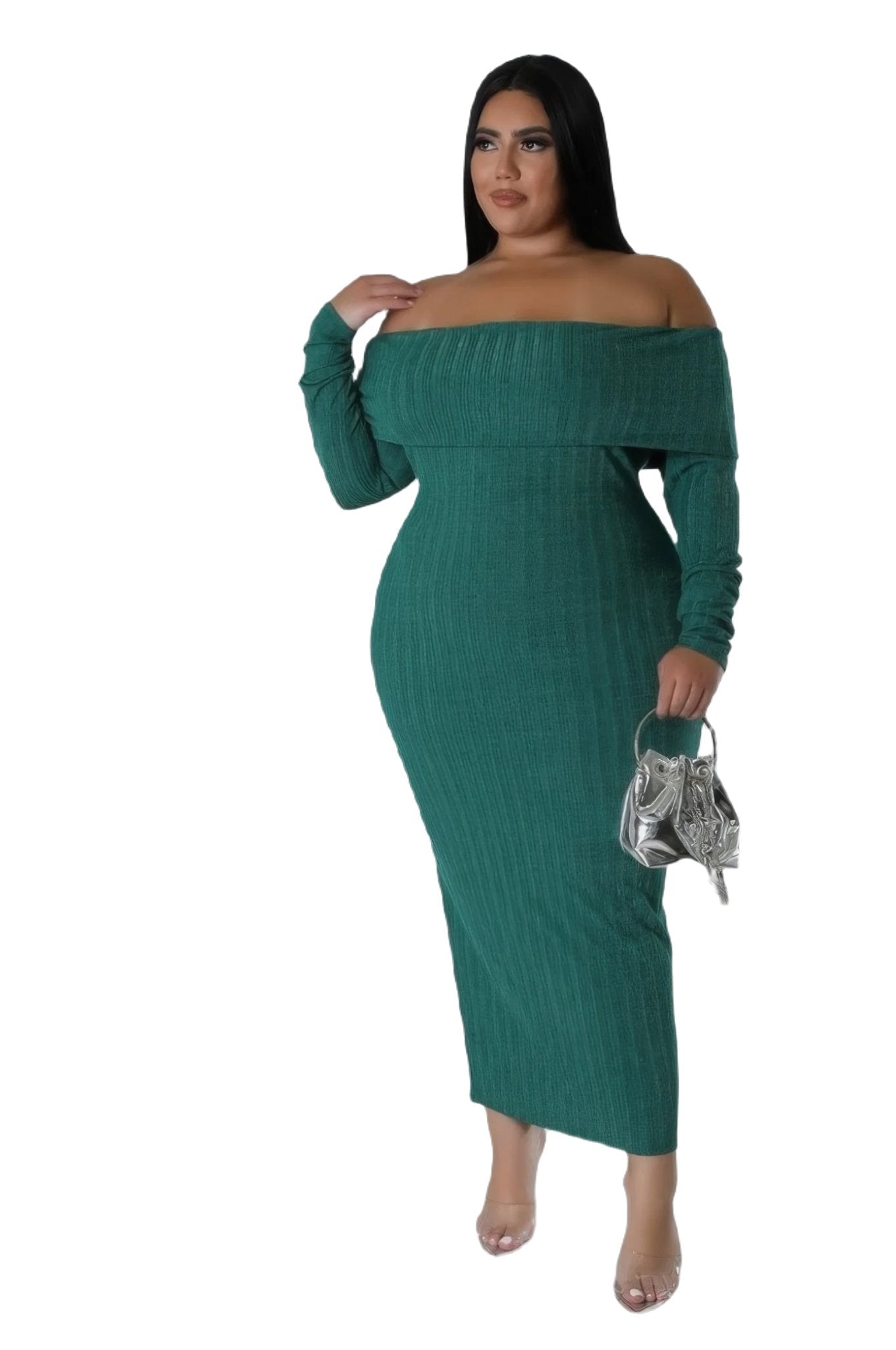 Off Shoulders Stretch Dress - PureLove Designs LLC