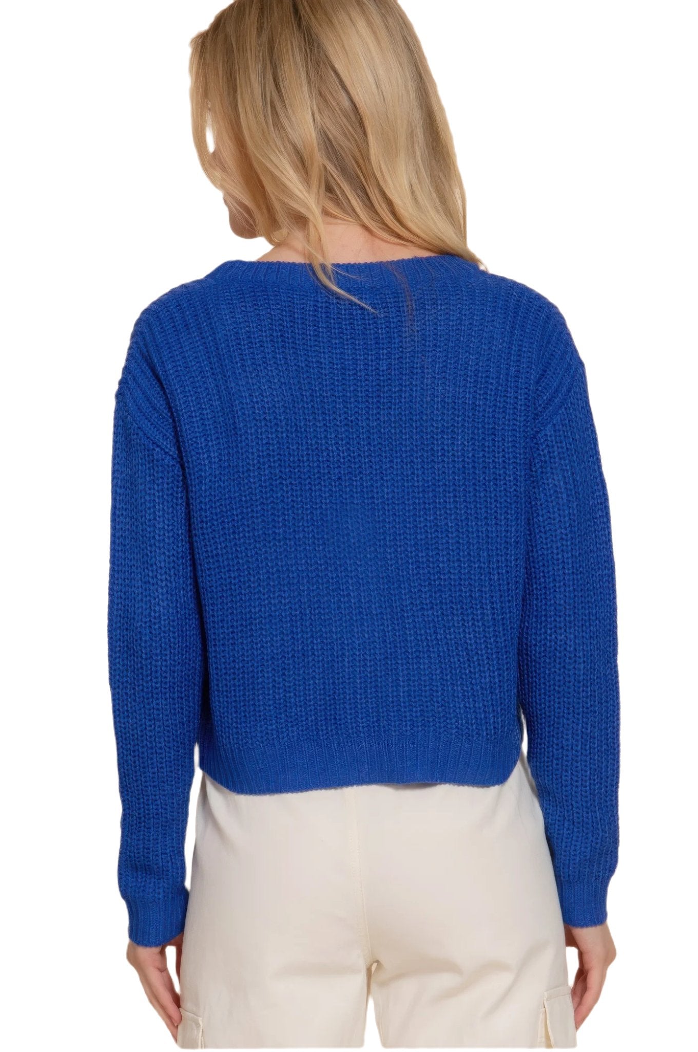 Long slv v-neck sweater cardigan - PureLove Designs LLC