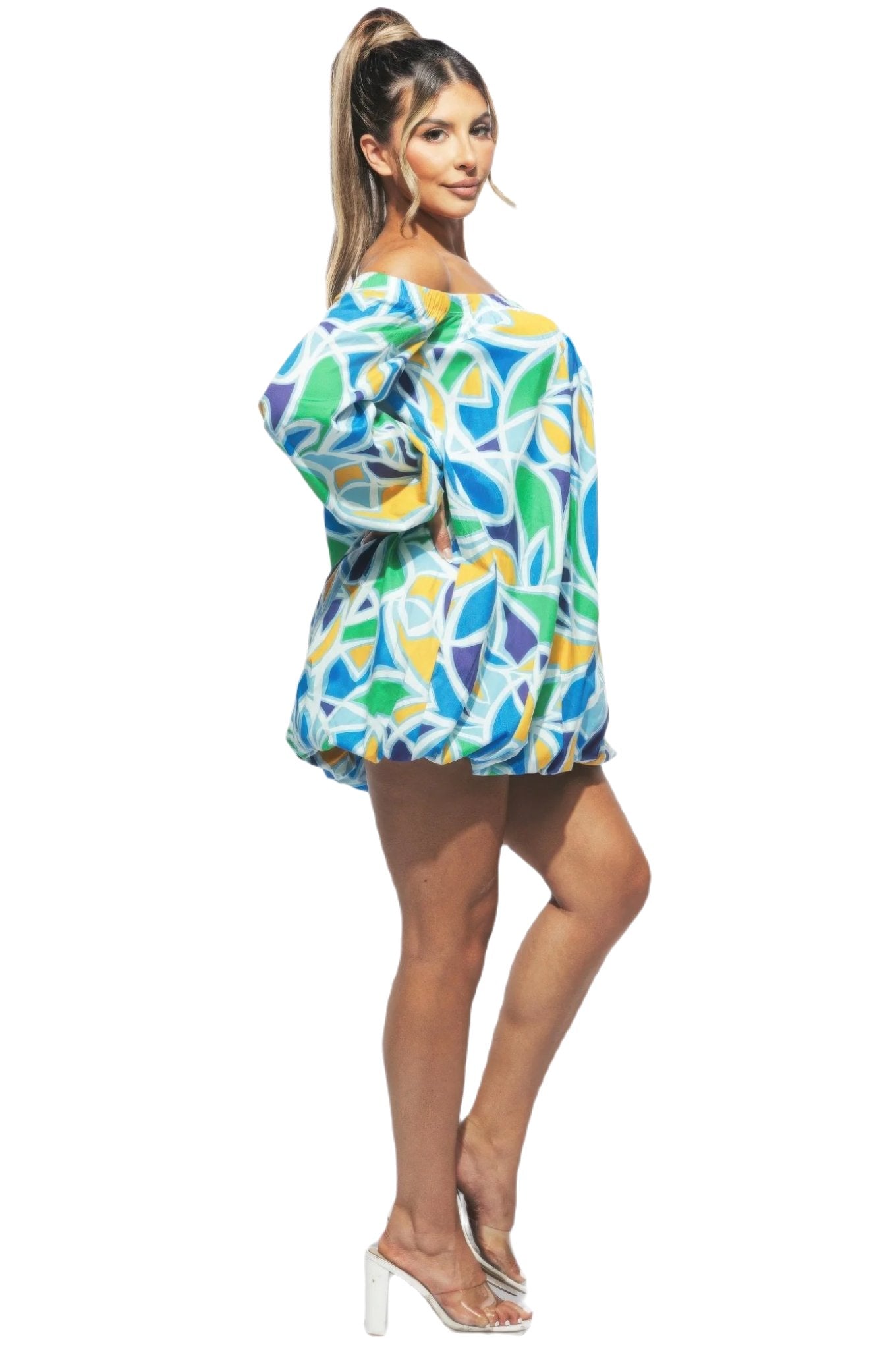 Off Shoulder Bubble Dress - PureLove Designs LLC