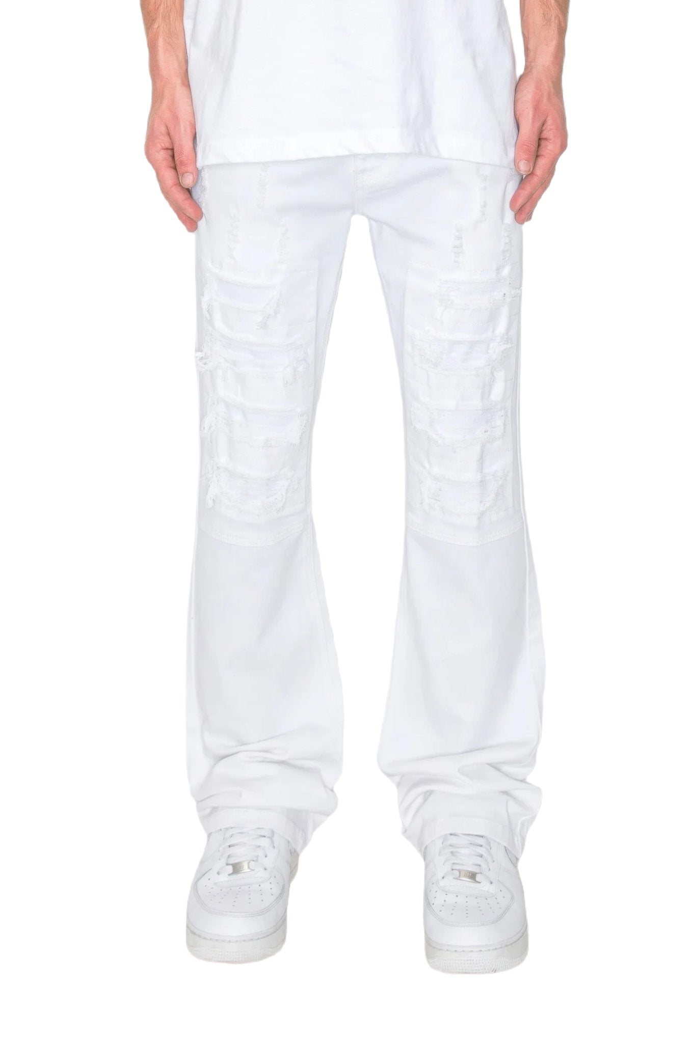 Bootcut Rip & Repair Colored Jeans - PureLove Designs LLC