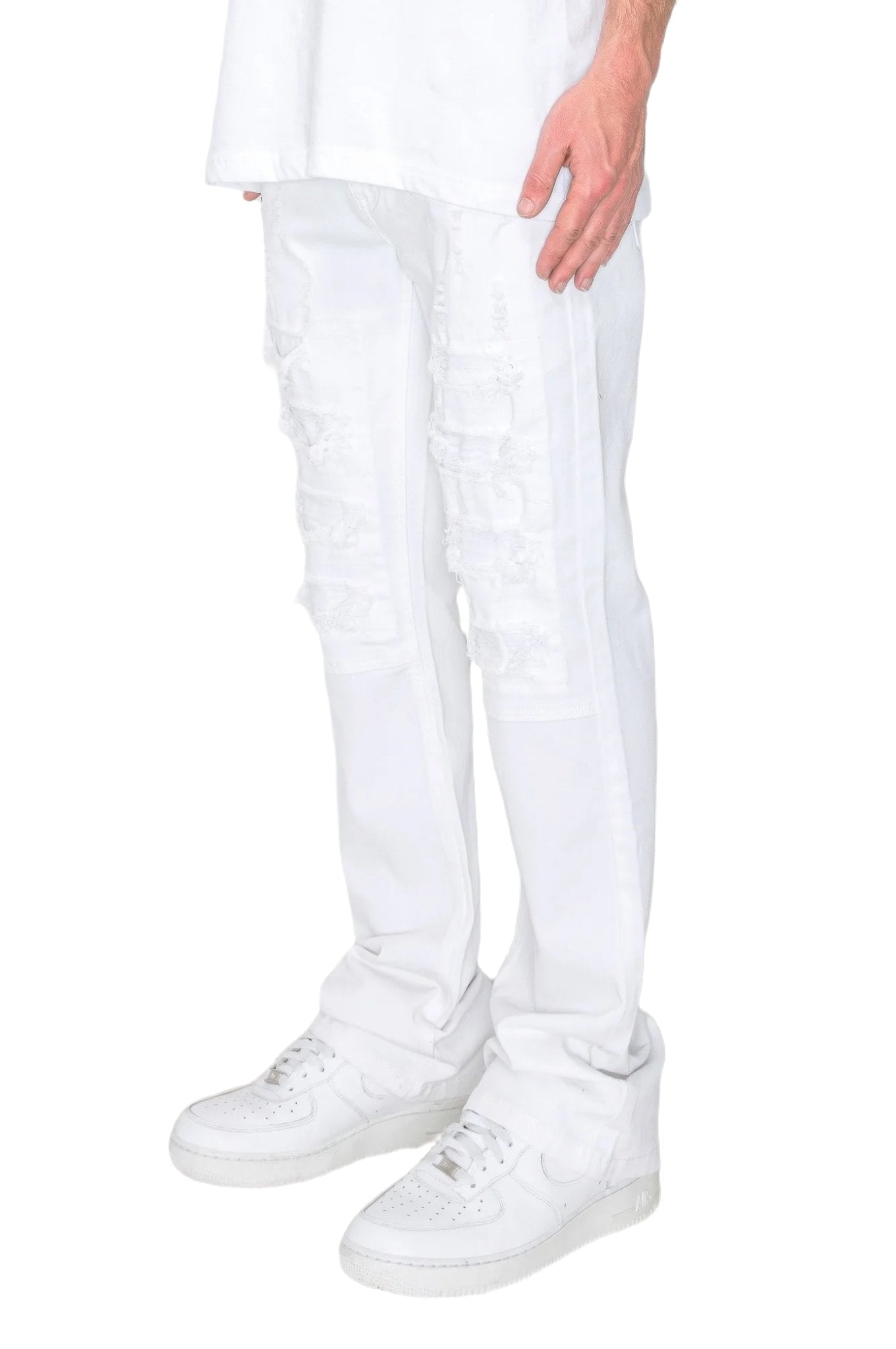 Bootcut Rip & Repair Colored Jeans - PureLove Designs LLC