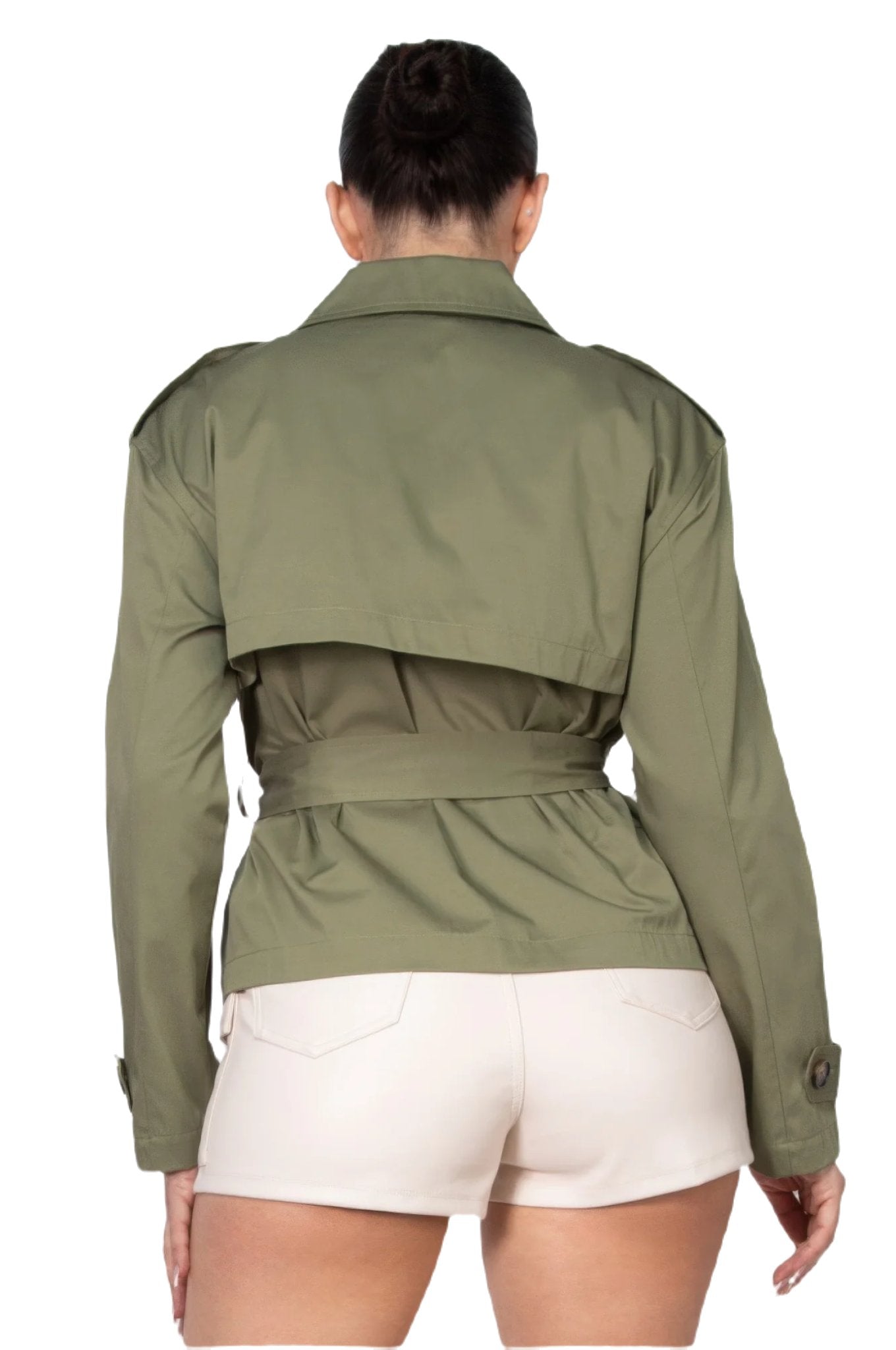 Double-breasted Waist-tie Trench Coat - PureLove Designs LLC