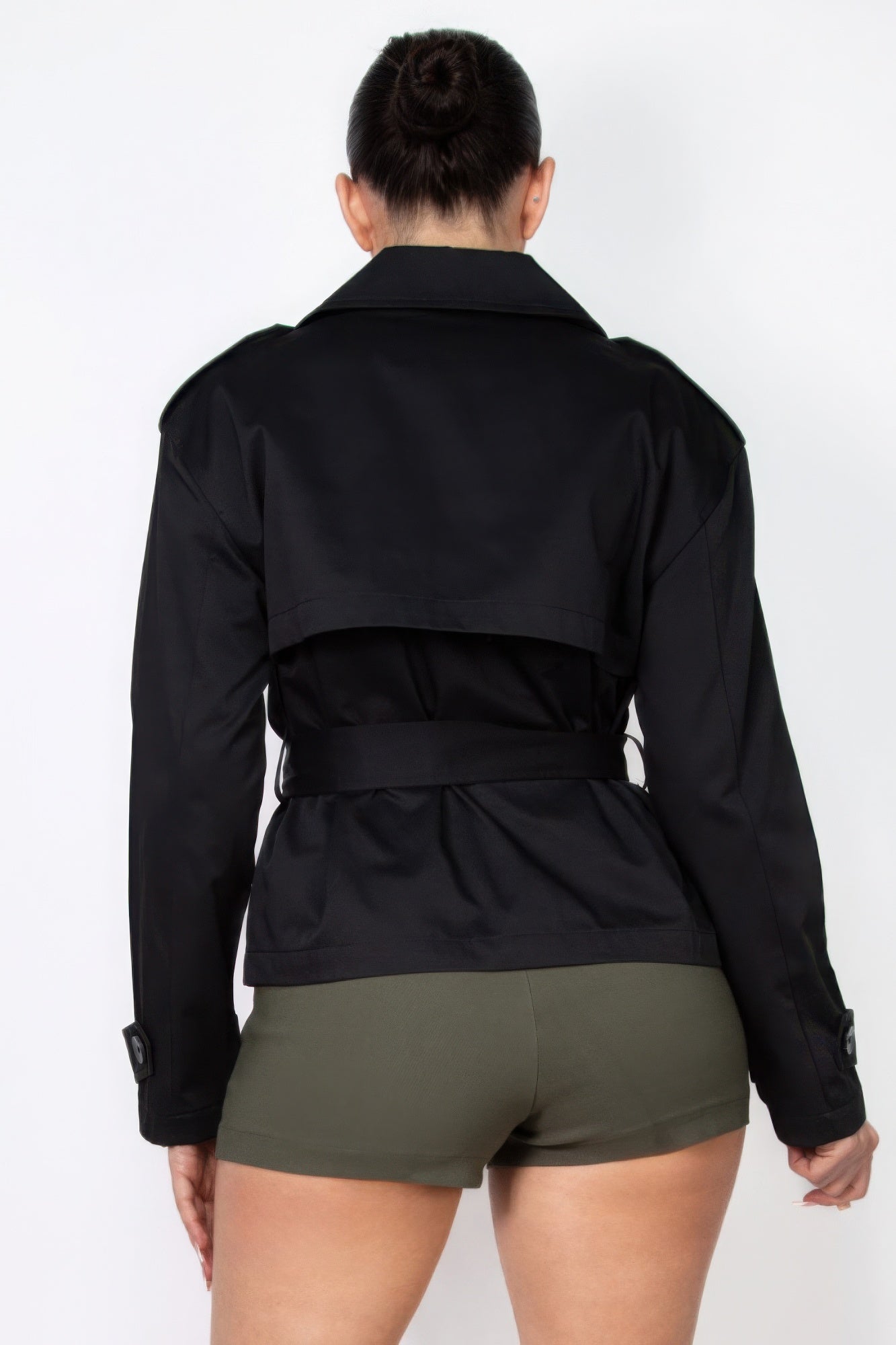 Double-breasted Waist-tie Trench Coat - PureLove Designs LLC
