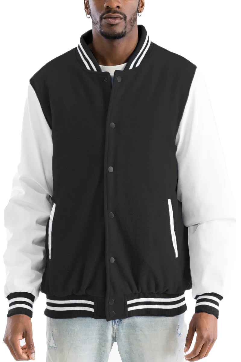 Melton Letterman Jacket - PureLove Designs LLC