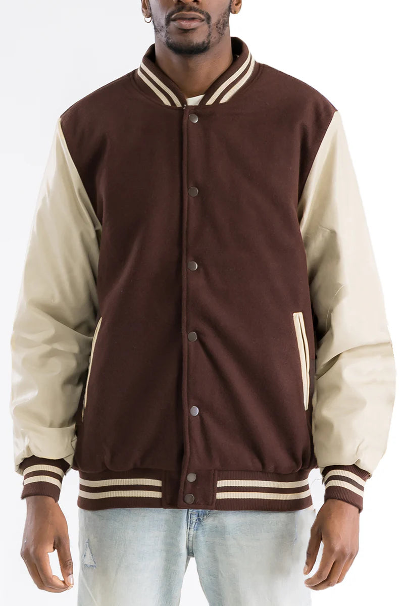 Melton Letterman Jacket - PureLove Designs LLC