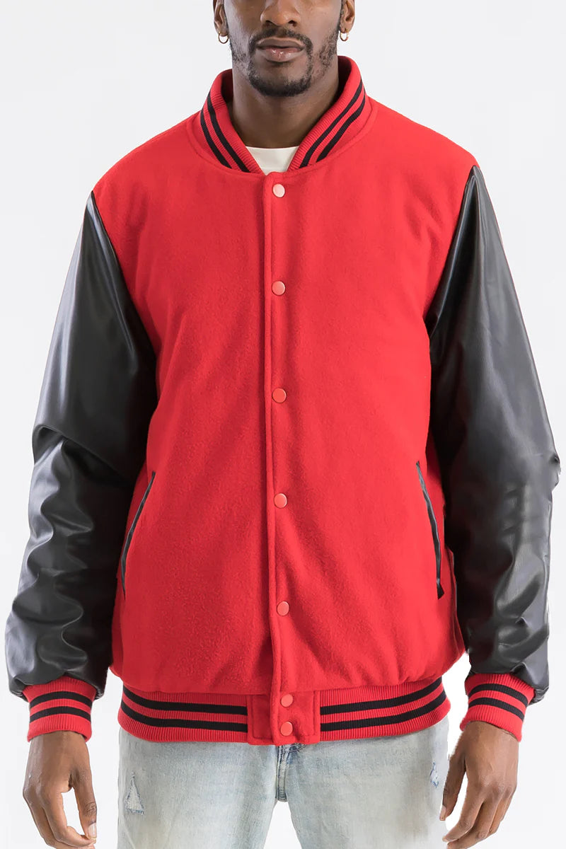 Melton Letterman Jacket - PureLove Designs LLC