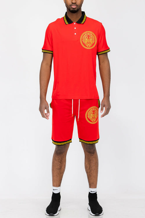 Lion Head Polo Short Set - PureLove Designs LLC