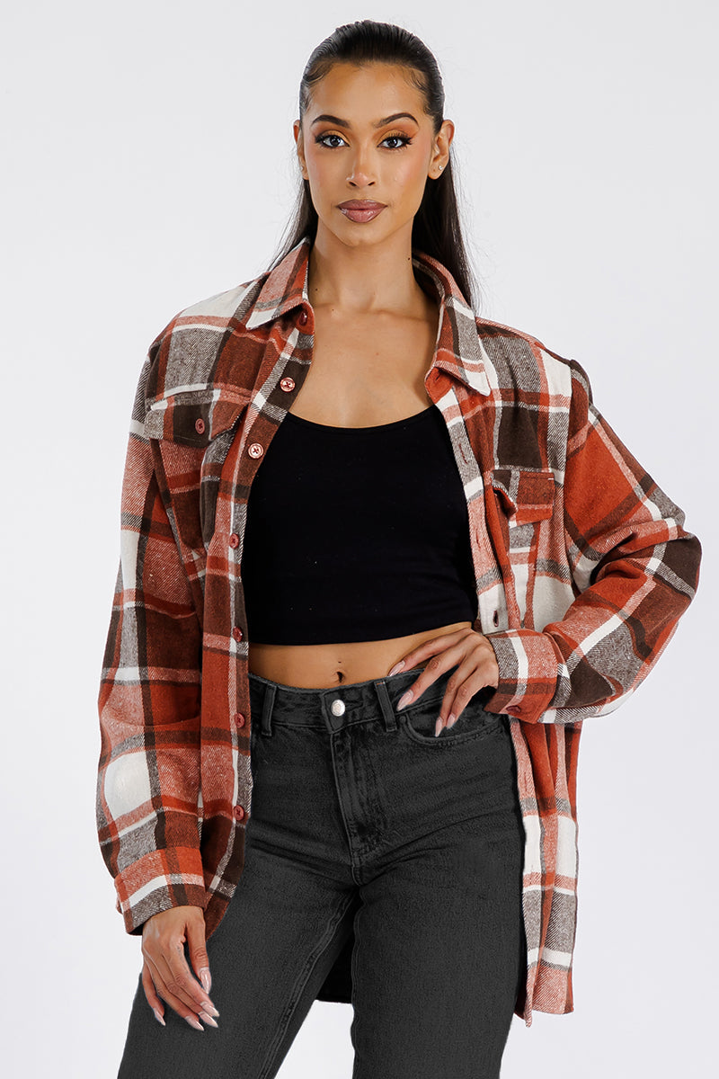Boyfriend Oversized Soft Flannel Shacket - PureLove Designs LLC