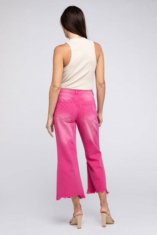 Distressed Vintage Washed Wide Leg Pants - PureLove Designs LLC