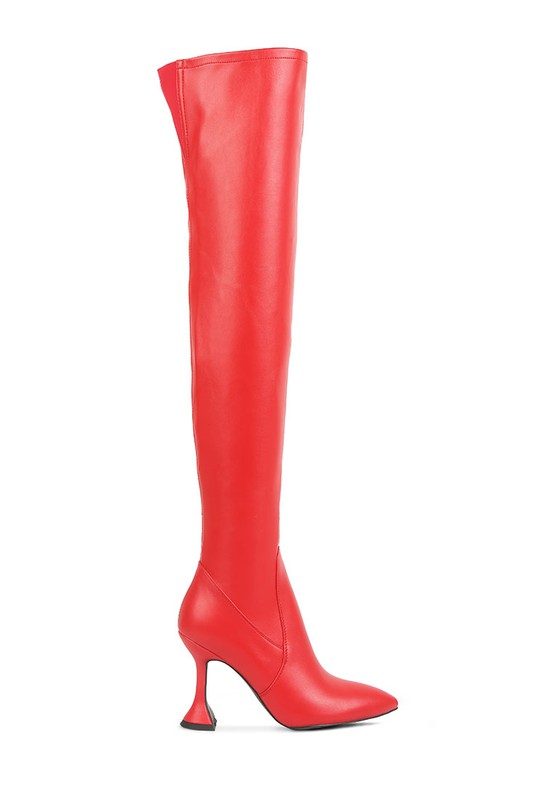 BRANDY OVER THE KNEE HIGH HEELED BOOTS - PureLove Designs LLC