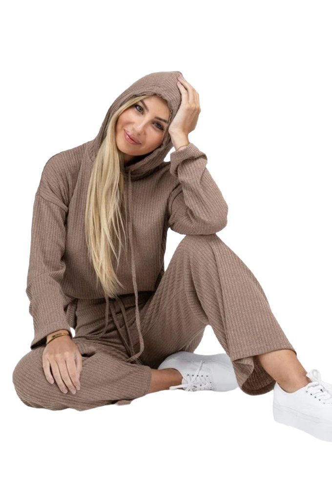 Textured Top and Pants Set - PureLove Designs LLC