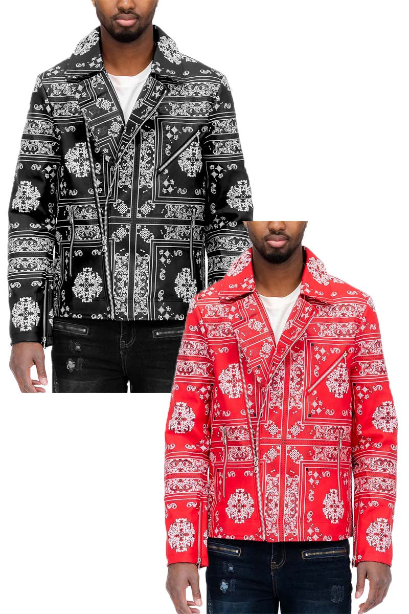 Bandana Leather Jacket - PureLove Designs LLC