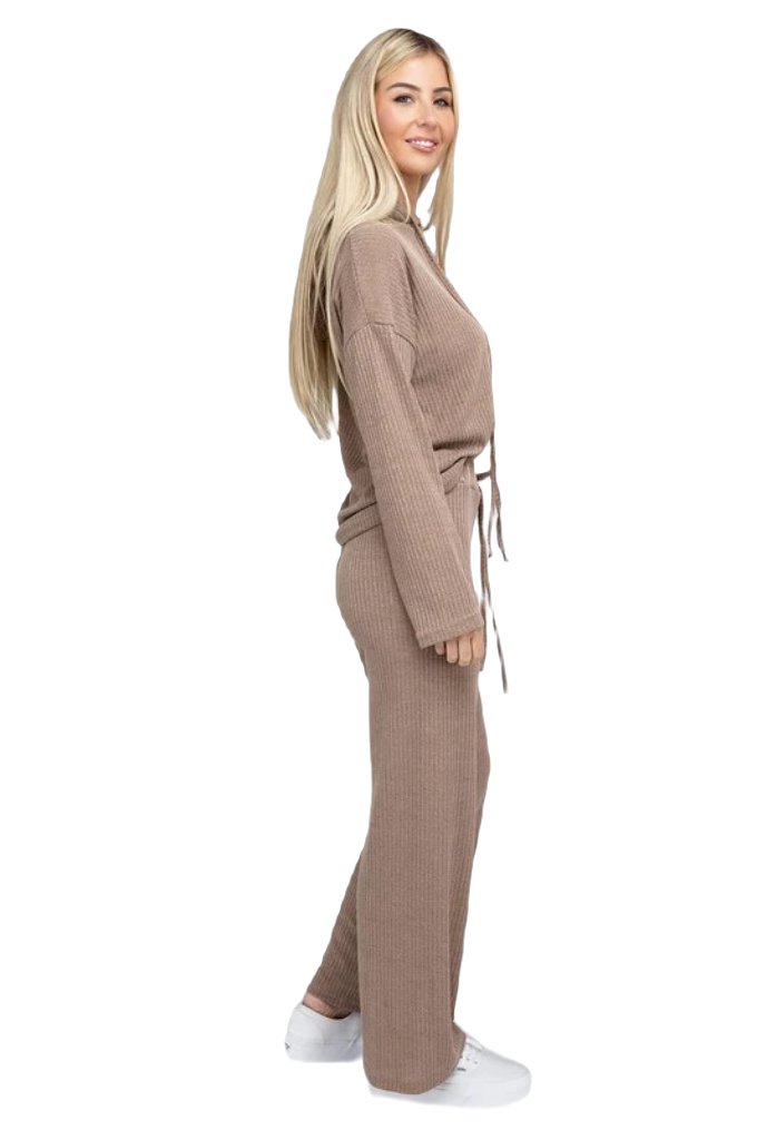 Textured Top and Pants Set - PureLove Designs LLC
