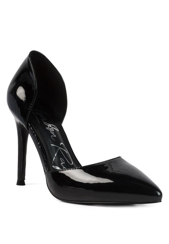 Candy Cane Patent Pu Slip On Stiletto Heels - PureLove Designs LLC
