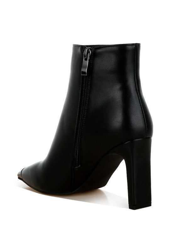 Orca Metallic Cap Toe Faux Leather Boots - PureLove Designs LLC