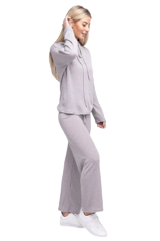 Textured Top and Pants Set - PureLove Designs LLC
