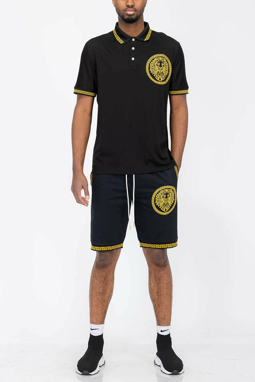 Lion Head Polo Short Set - PureLove Designs LLC