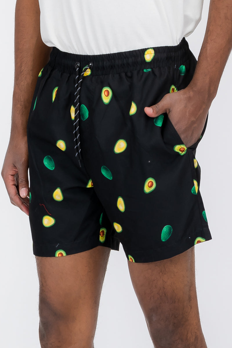 Avocado Print Swim Shorts - PureLove Designs LLC