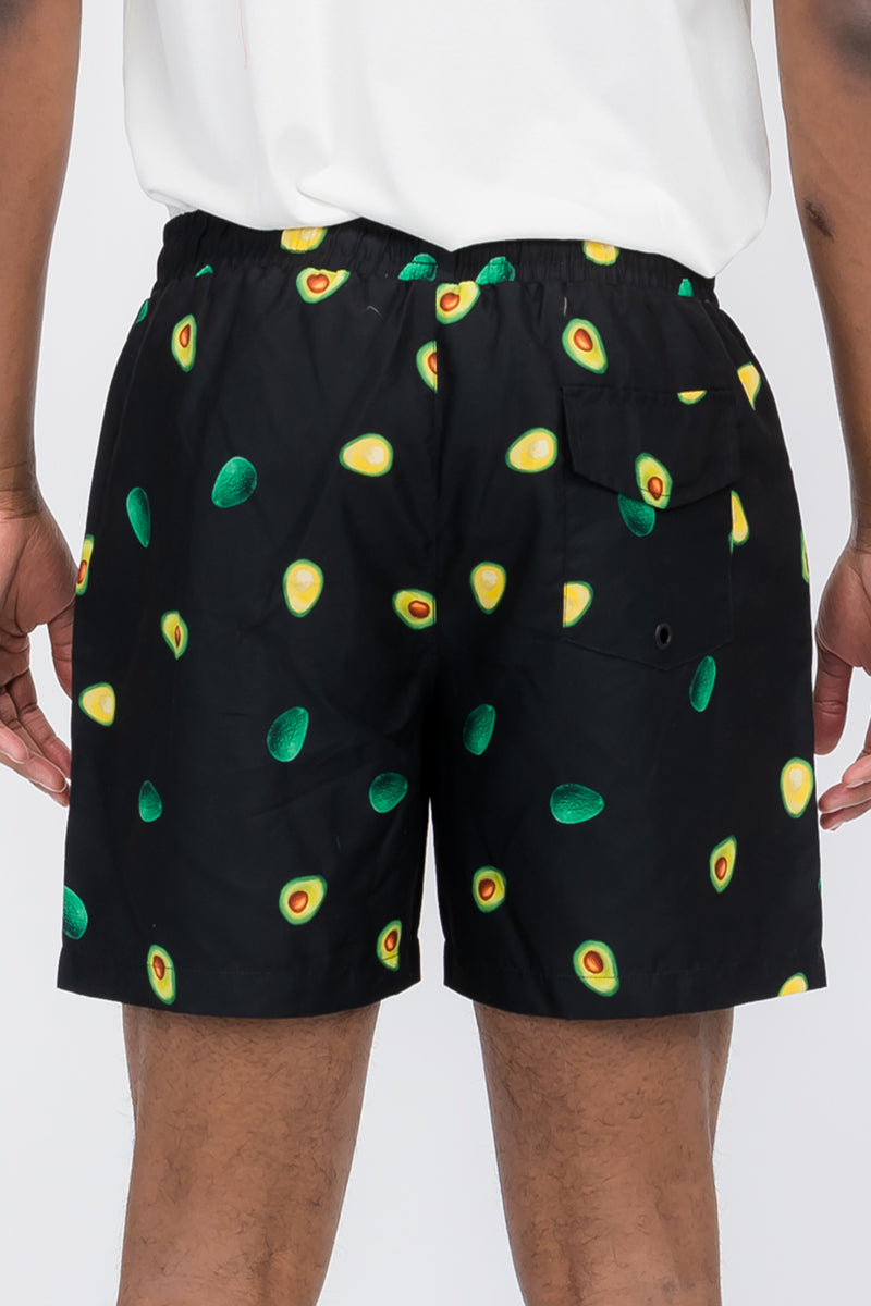 Avocado Print Swim Shorts - PureLove Designs LLC