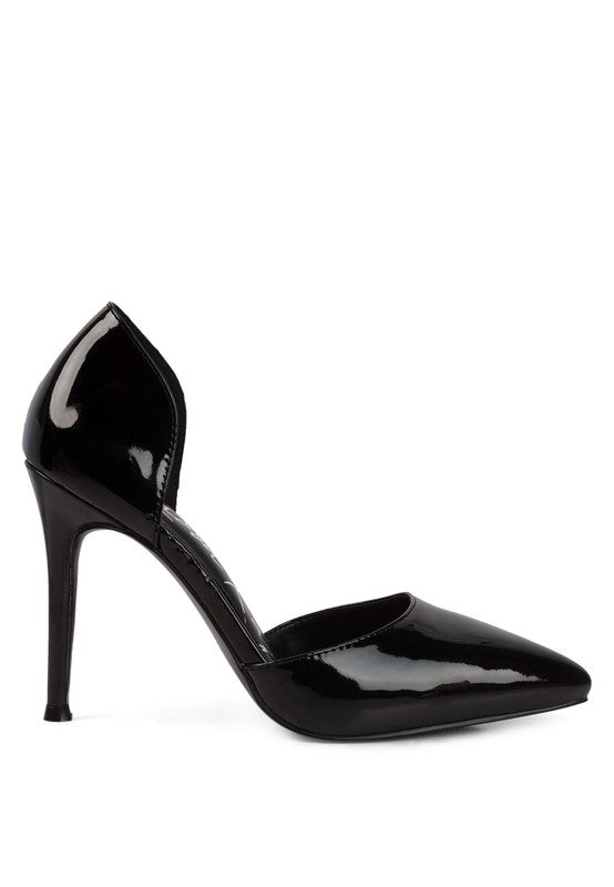 Candy Cane Patent Pu Slip On Stiletto Heels - PureLove Designs LLC