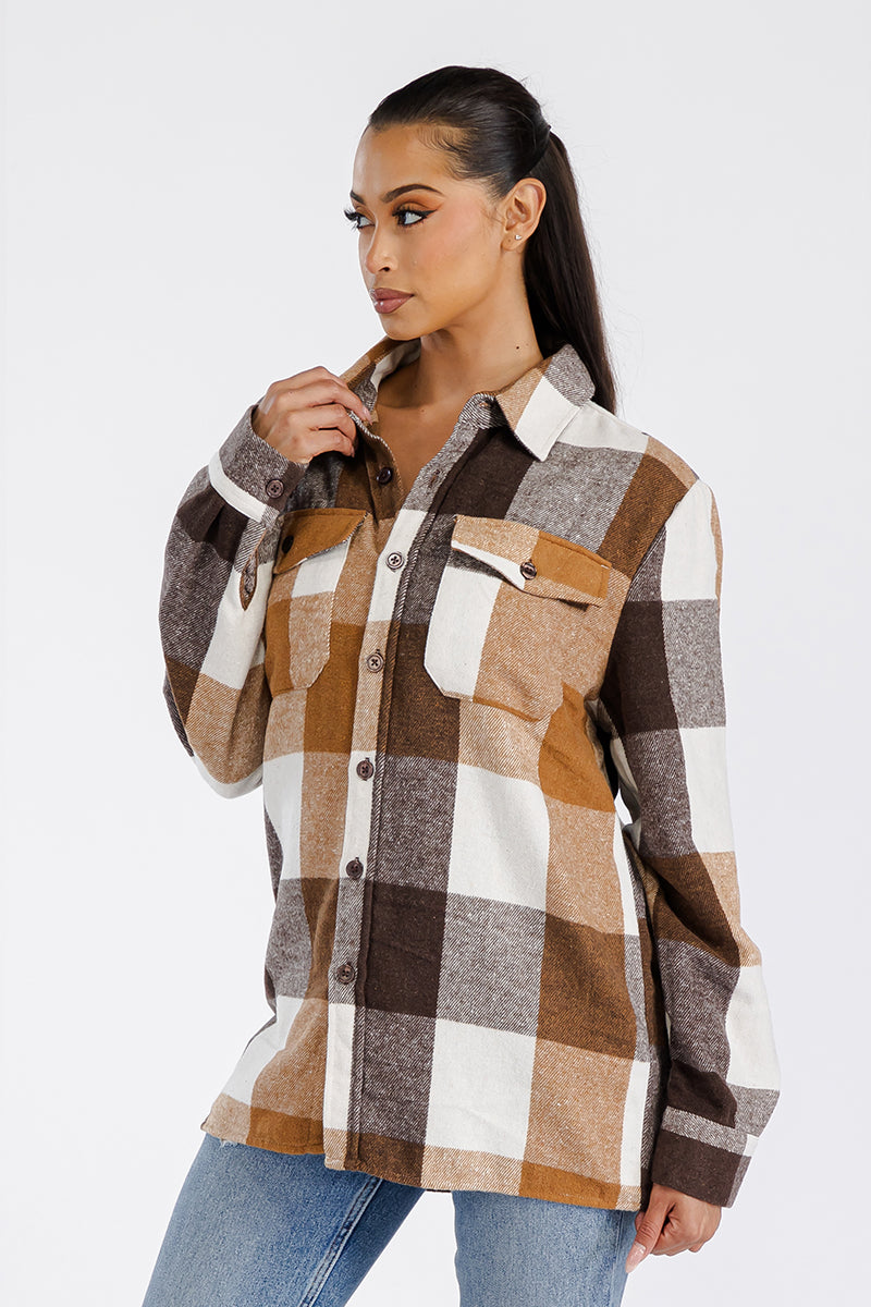 Boyfriend Oversized Soft Flannel Shacket - PureLove Designs LLC