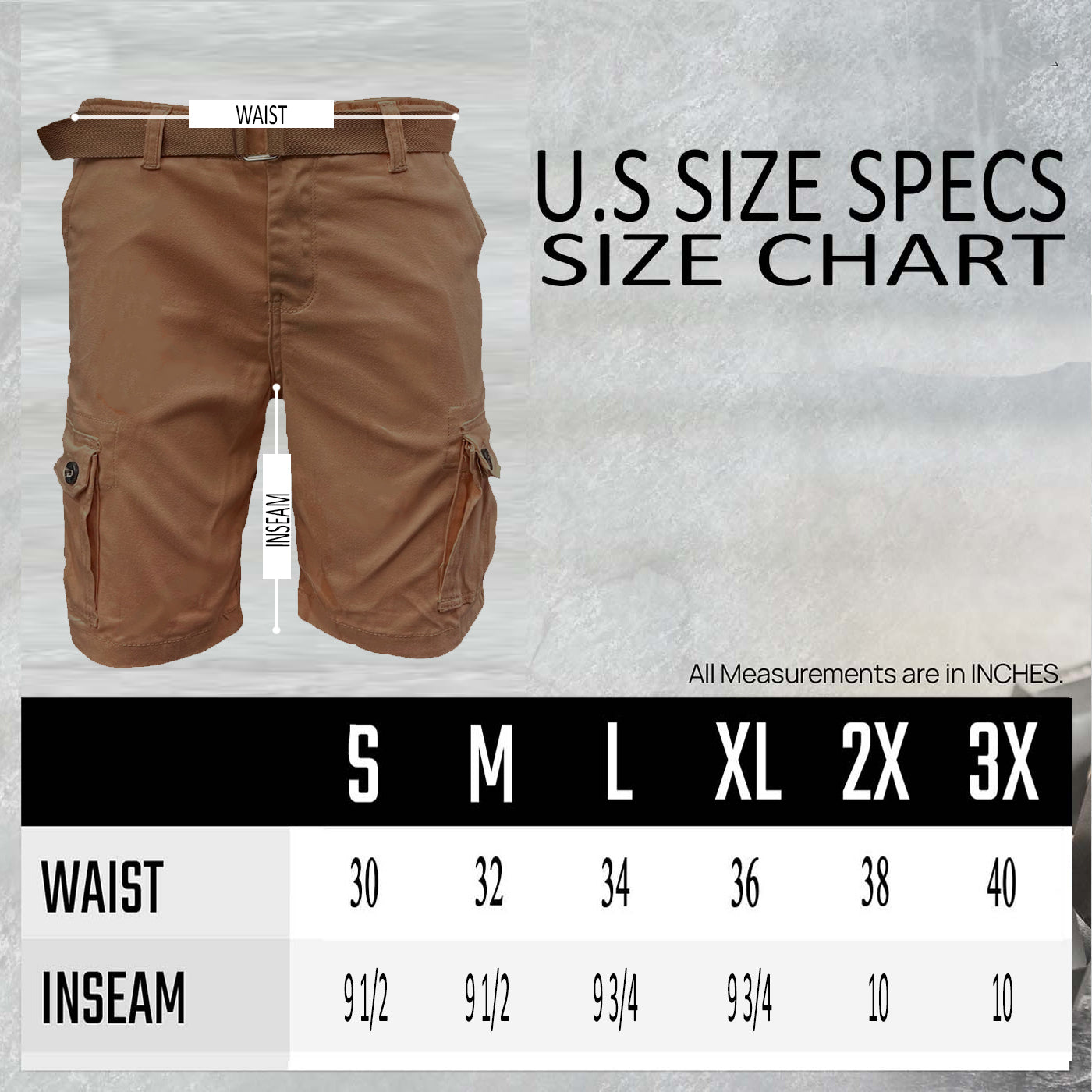 Belted Cargo Short - PureLove Designs LLC