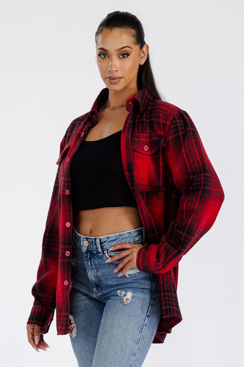 Boyfriend Oversized Soft Flannel Shacket - PureLove Designs LLC