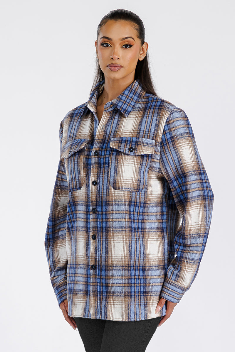 Boyfriend Oversized Soft Flannel Shacket - PureLove Designs LLC