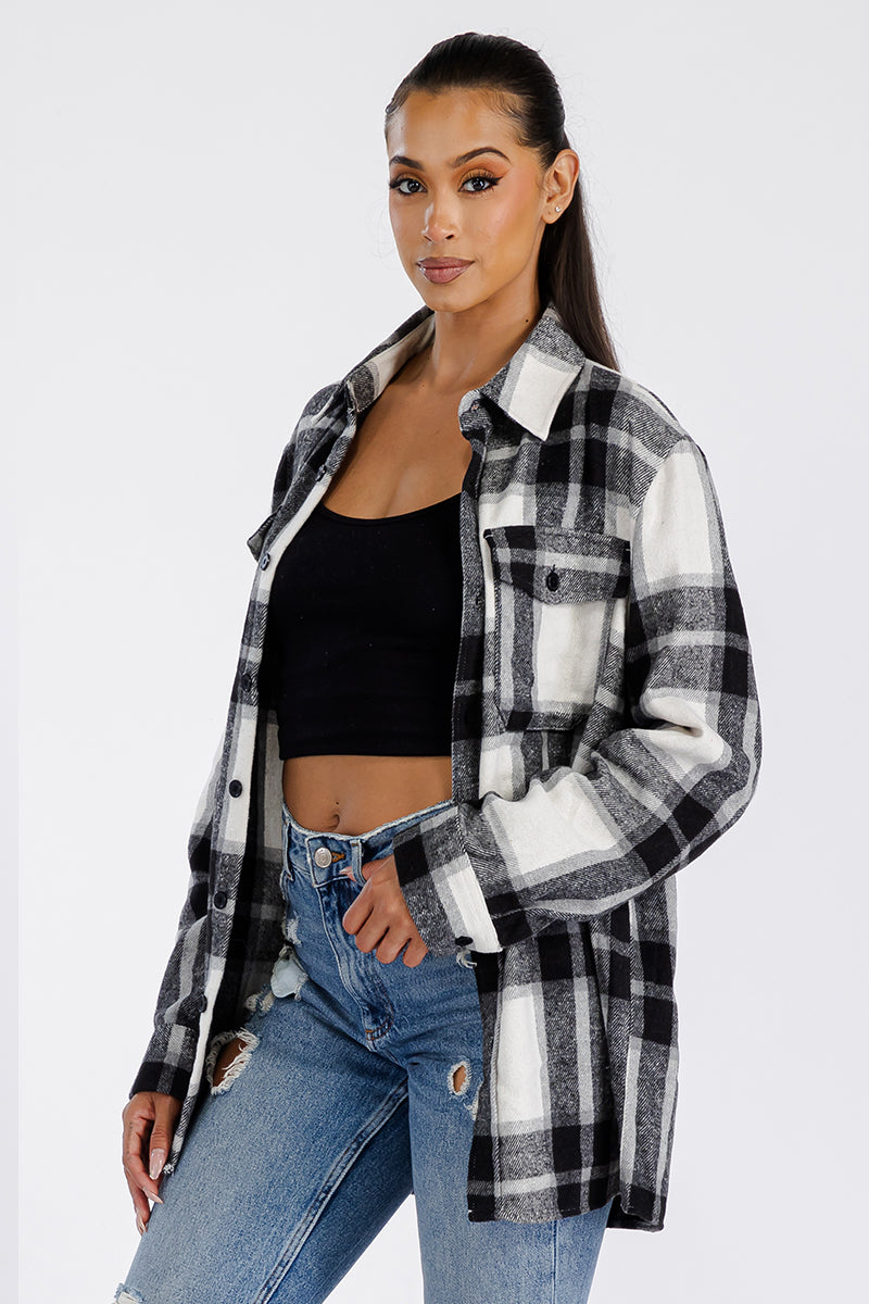 Boyfriend Oversized Soft Flannel Shacket - PureLove Designs LLC