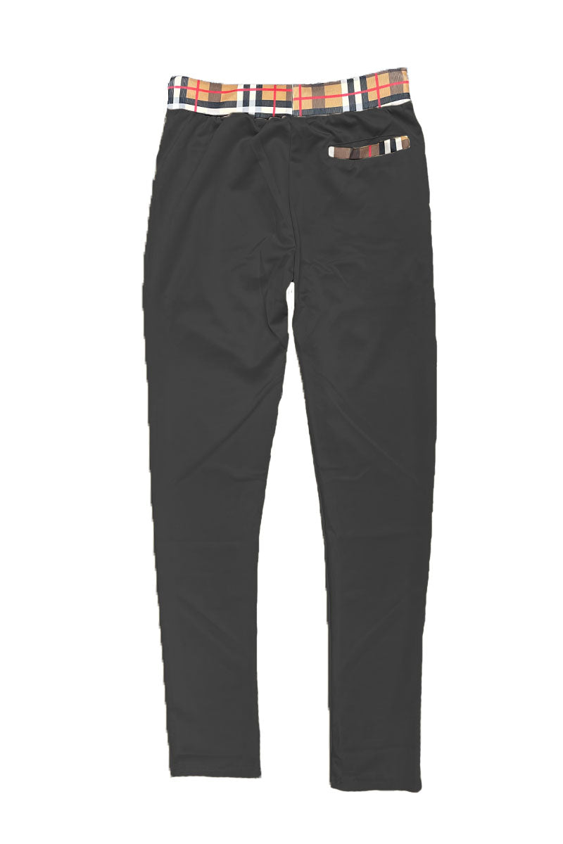 Checkered Polo and Pant Set (Black, White, Khaki, Burgundy) - PureLove Designs LLC