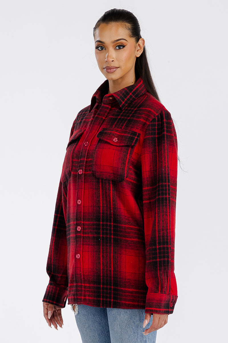 Boyfriend Oversized Soft Flannel Shacket - PureLove Designs LLC