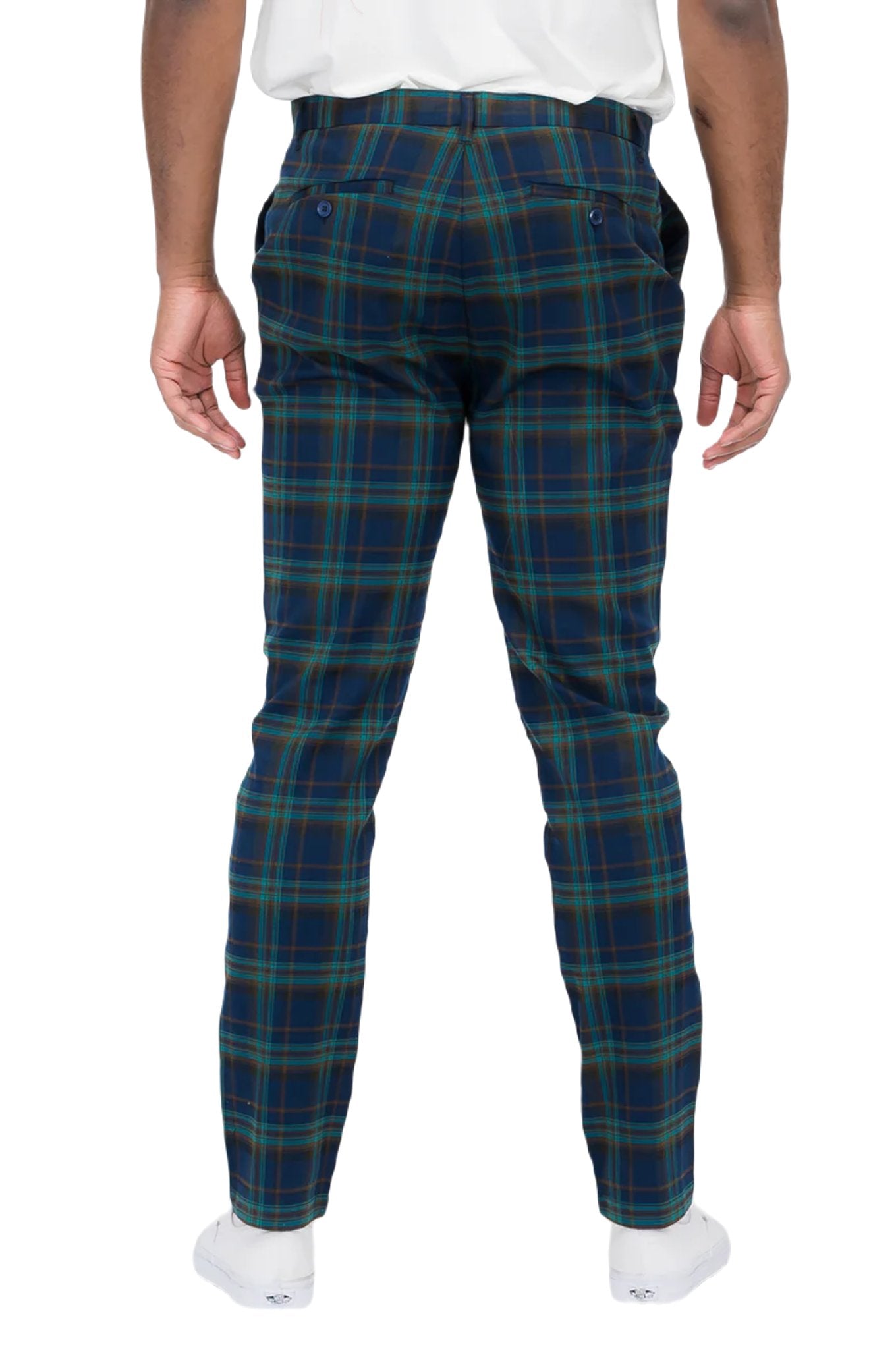 Plaid Slim Fit Trouser Pants - PureLove Designs LLC