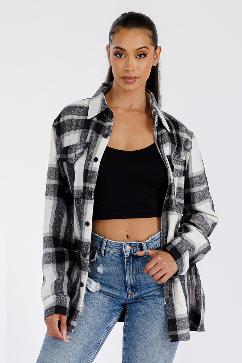Boyfriend Oversized Soft Flannel Shacket - PureLove Designs LLC
