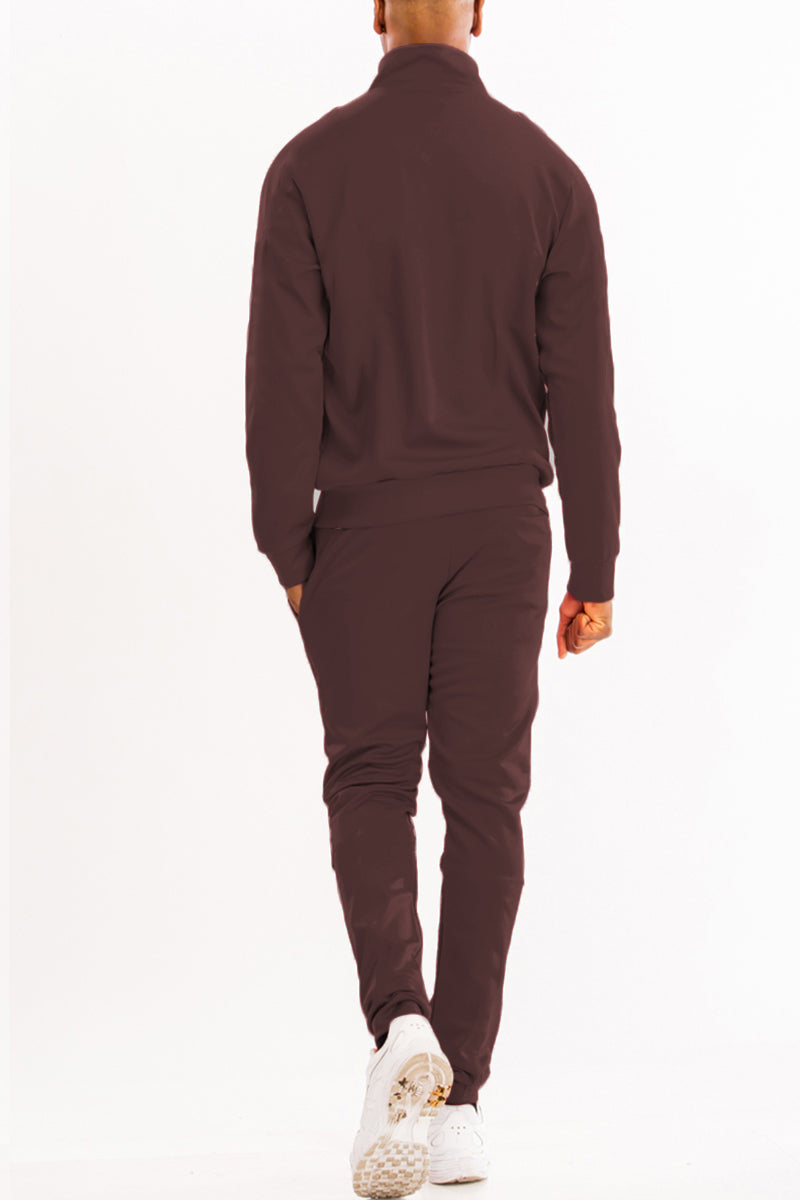 Solid Track Suit - Brown - PureLove Designs LLC