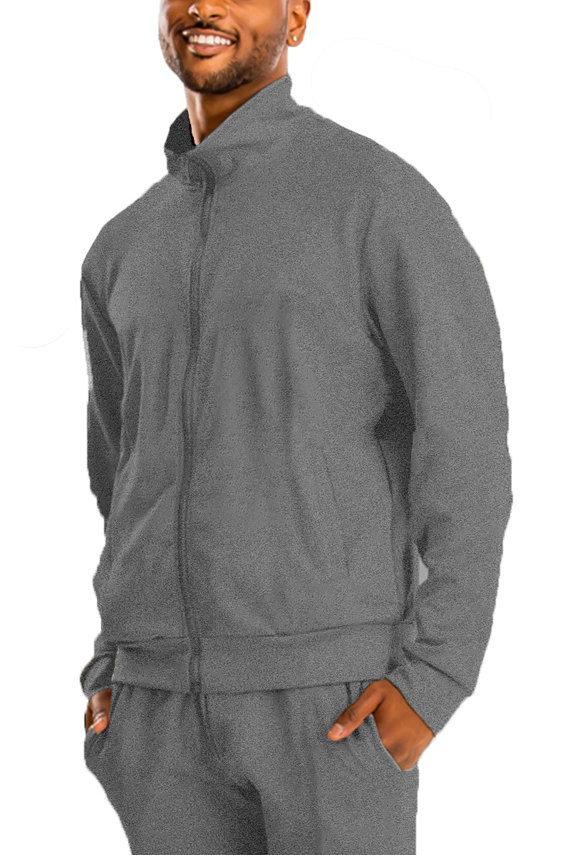 Essential Basic Plain Solid Track Jacket - PureLove Designs LLC