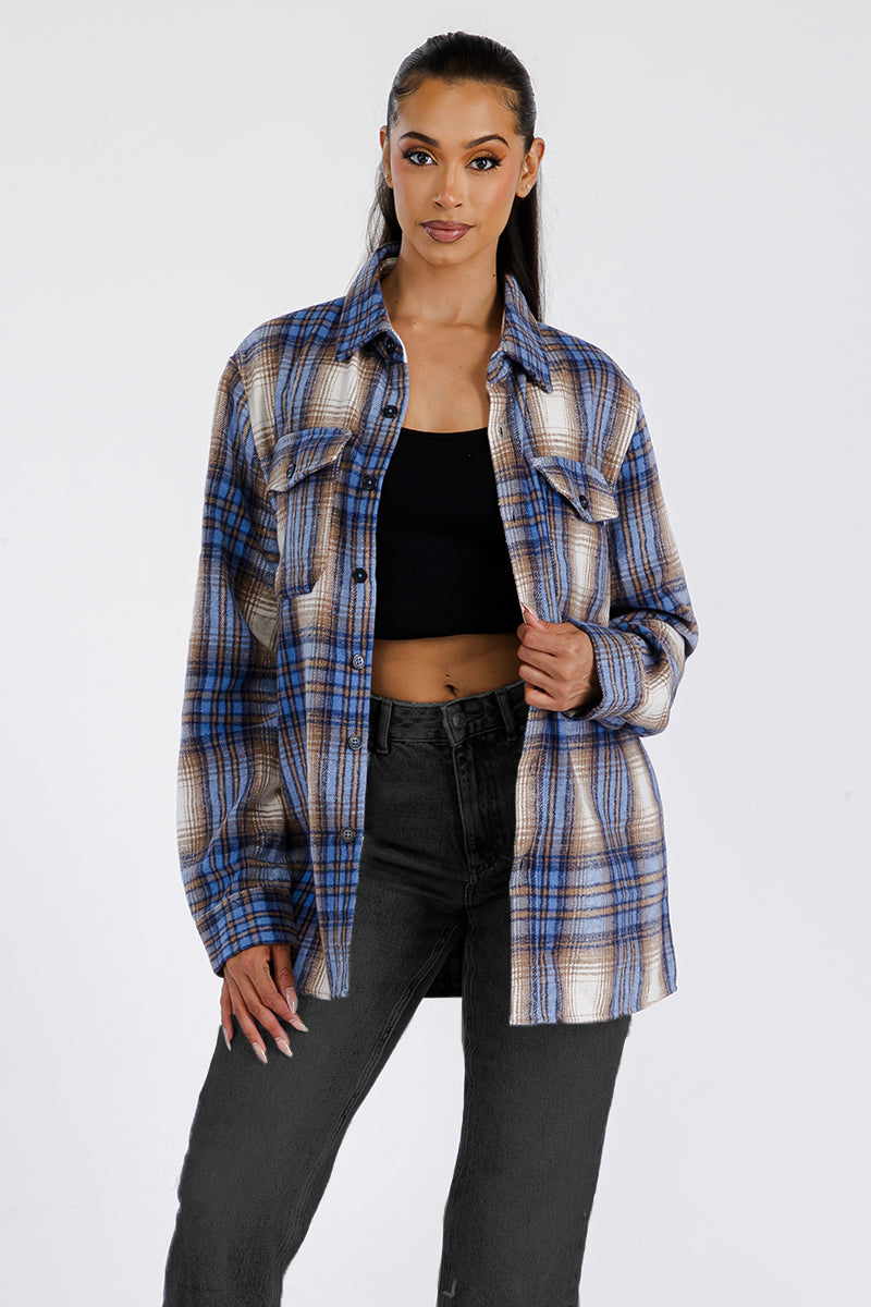 Boyfriend Oversized Soft Flannel Shacket - PureLove Designs LLC