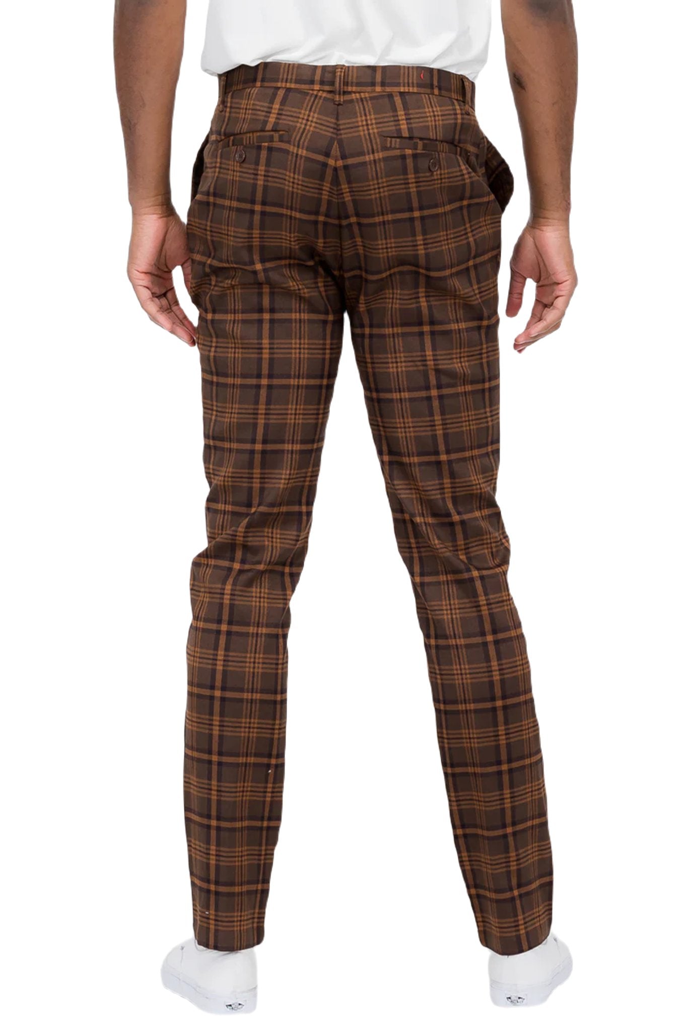 Plaid Slim Fit Trouser Pants - PureLove Designs LLC