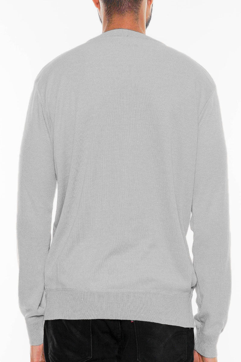 Solid Vneck Knit Pullover Sweater - PureLove Designs LLC