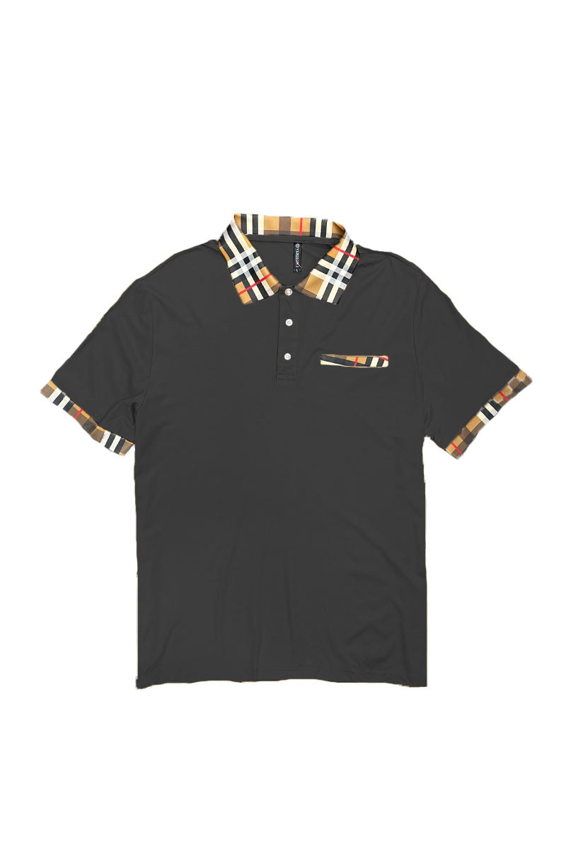 Checkered Polo and Pant Set (Black, White, Khaki, Burgundy) - PureLove Designs LLC