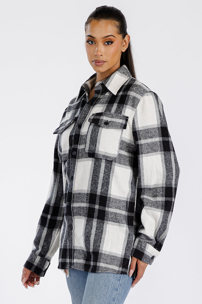 Boyfriend Oversized Soft Flannel Shacket - PureLove Designs LLC