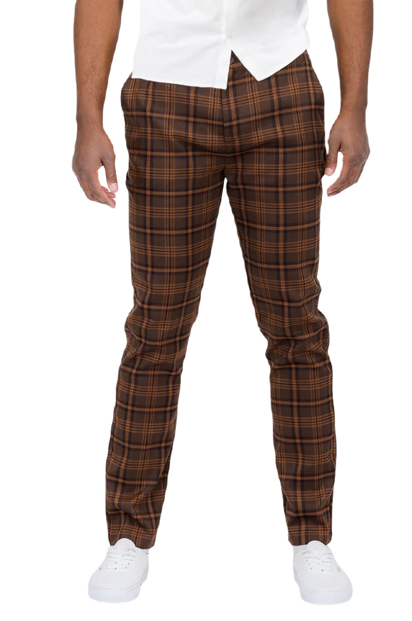 Plaid Slim Fit Trouser Pants - PureLove Designs LLC