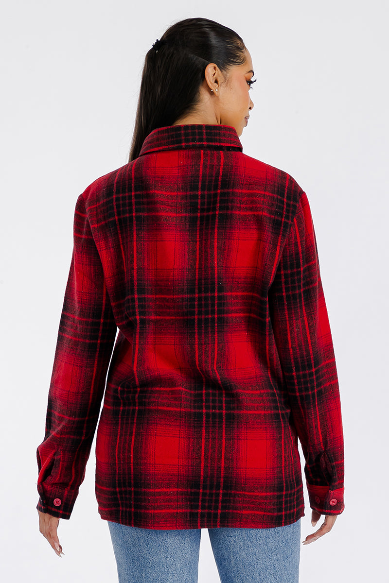 Boyfriend Oversized Soft Flannel Shacket - PureLove Designs LLC