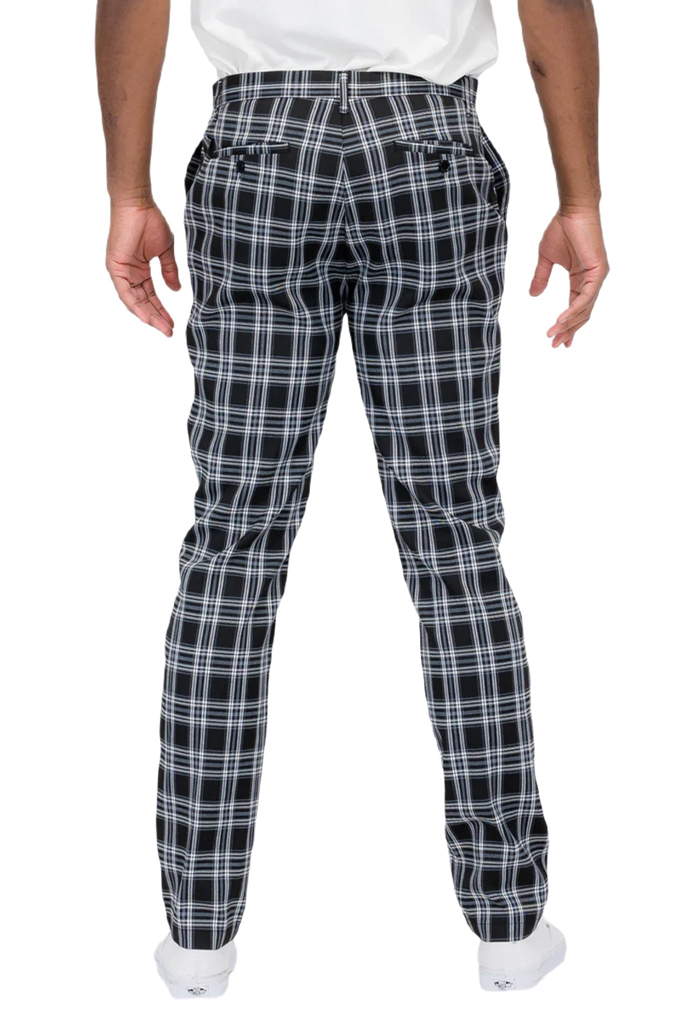 Plaid Slim Fit Trouser Pants - PureLove Designs LLC
