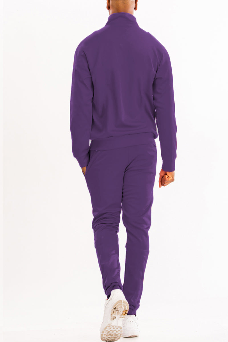 Solid Track Suit - Purple - PureLove Designs LLC