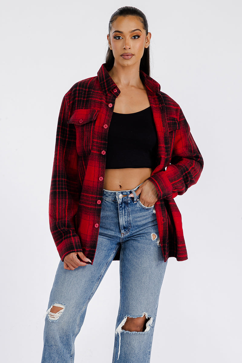 Boyfriend Oversized Soft Flannel Shacket - PureLove Designs LLC