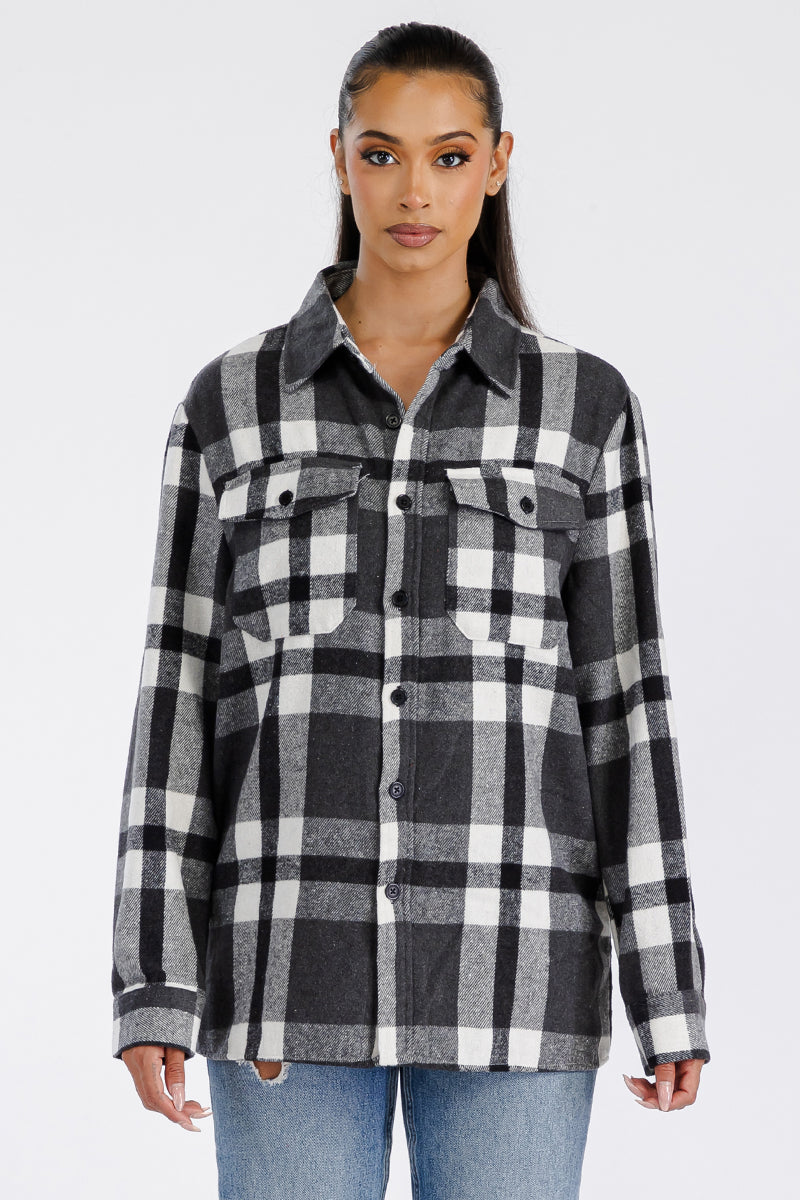 Boyfriend Oversized Soft Flannel Shacket - PureLove Designs LLC