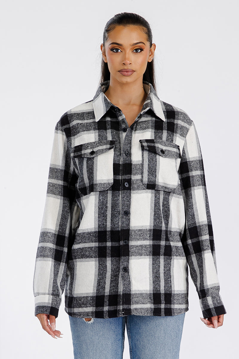 Boyfriend Oversized Soft Flannel Shacket - PureLove Designs LLC